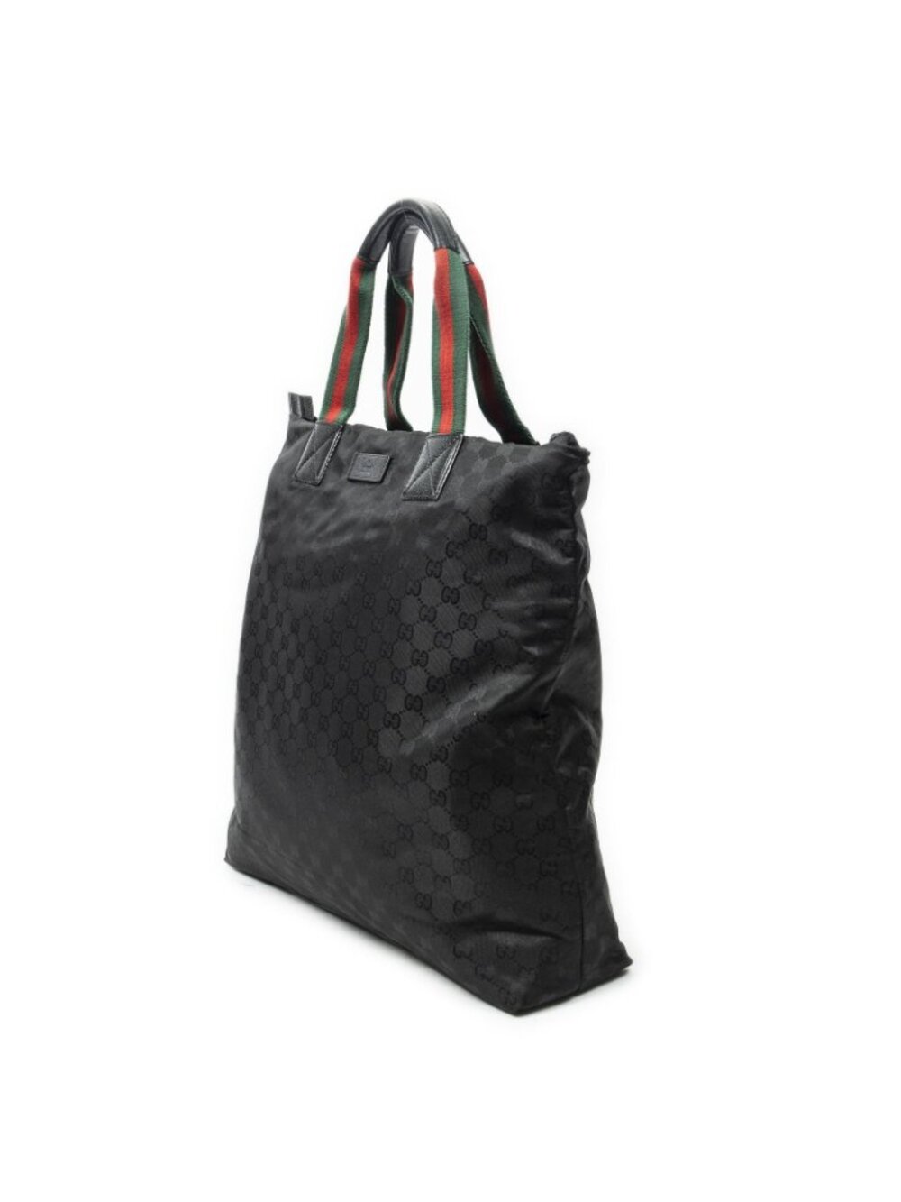 Gucci Vertical Tote Black GG Nylon Canvas - Picture 2 of 10